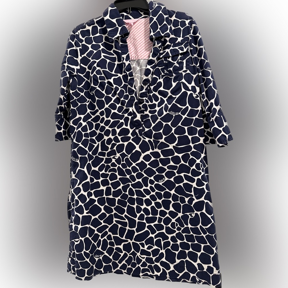 Lilly Pultizer blue animal print size 6